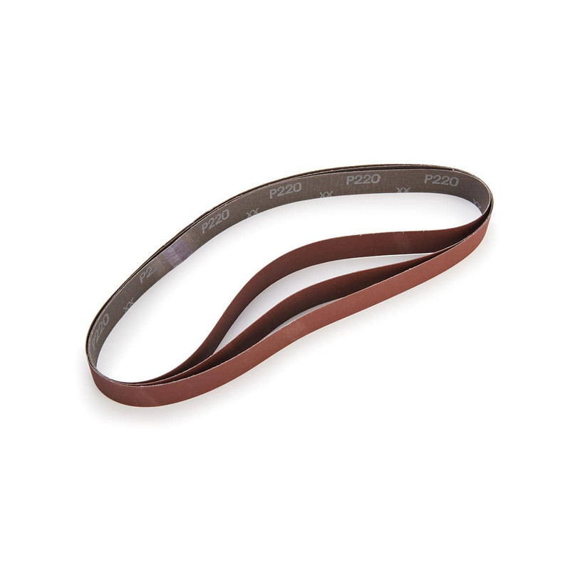Aluminum Oxide Sanding Belt - 1" x 30" - 3 Pack - Size:1" x 30" - Grit:220 Grit